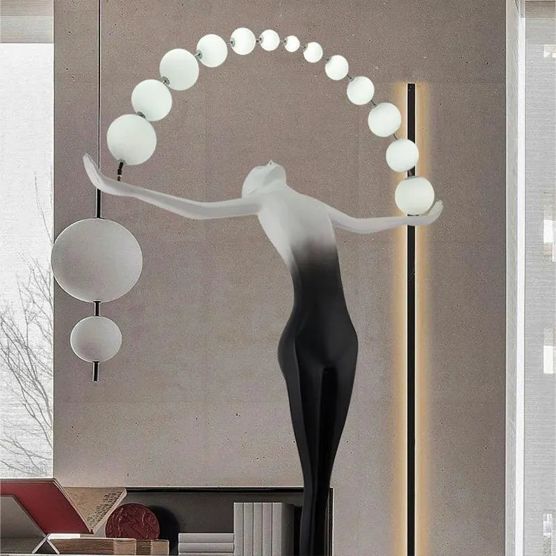Manufacturers Custom Floor Lamp Modern Art Interior Decoration Floor Light Curved Fishing Curved Arc Floor Lamp