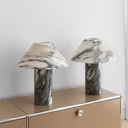 Bostone Modern Simple Table Light Decorative Figured Marble Desk Lamp for Living Room and Restaurant Home Decor