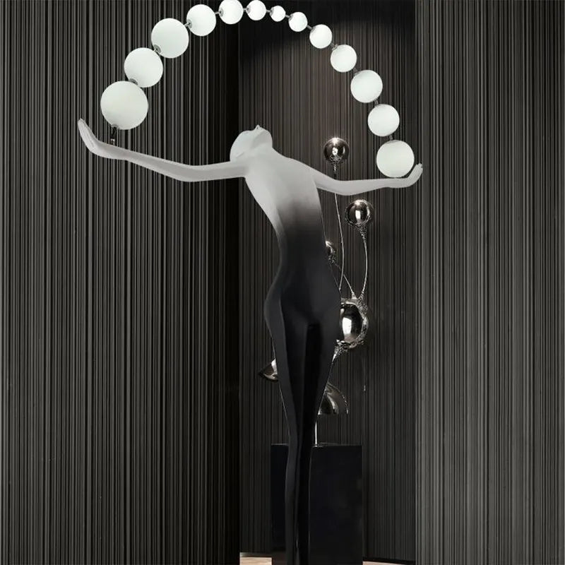 Manufacturers Custom Floor Lamp Modern Art Interior Decoration Floor Light Curved Fishing Curved Arc Floor Lamp