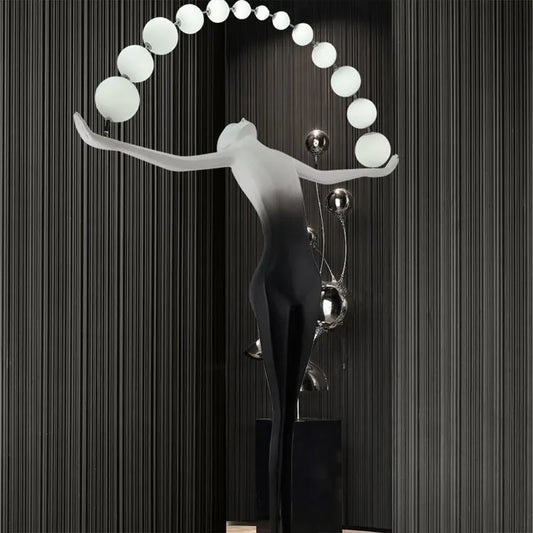 Manufacturers Custom Floor Lamp Modern Art Interior Decoration Floor Light Curved Fishing Curved Arc Floor Lamp