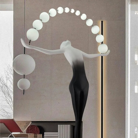 Manufacturers Custom Floor Lamp Modern Art Interior Decoration Floor Light Curved Fishing Curved Arc Floor Lamp