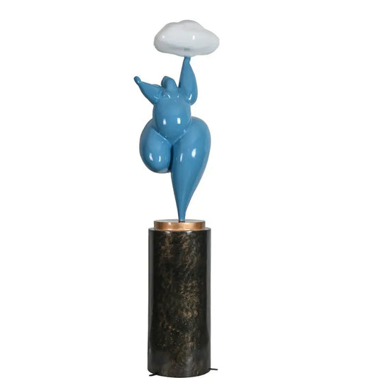 Abstract Art Living Room Floor Lamp Creative Home Entrance Hotel Sales Department Decorative Ornaments Resin Body Sculpture