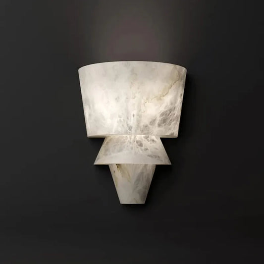 Mounted Indoor Wall Lamp for Home Hotel Bedroom Decoration Alabaster Gallery Art Creative Indoor Wall Sconce